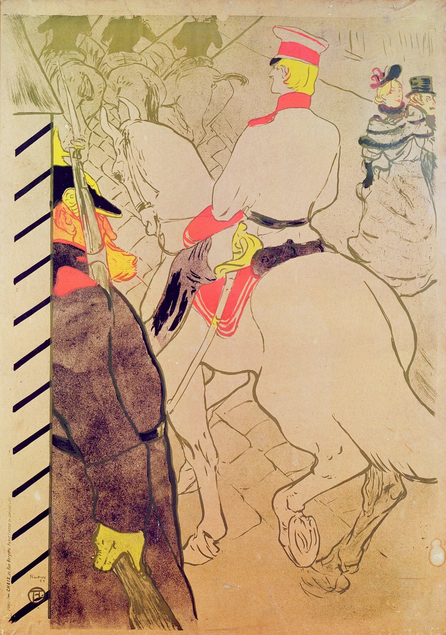 Saksalainen Babylon, 1894 (lcolour litho) tekijältä Henri de Toulouse Lautrec