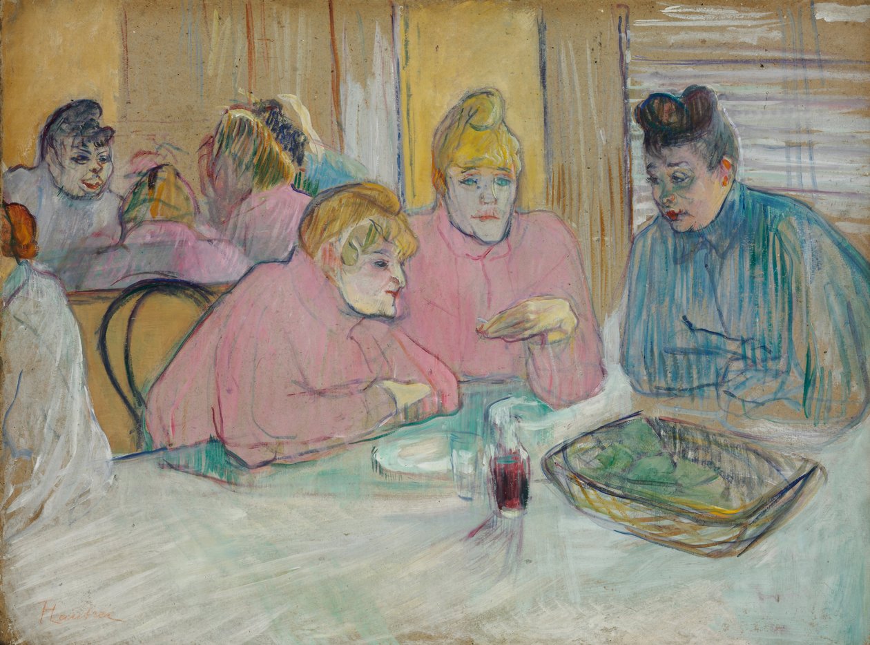 Naiset ruokasalissa tekijältä Henri de Toulouse Lautrec