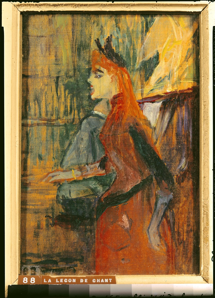 Laulutunti, 1882 tekijältä Henri de Toulouse Lautrec