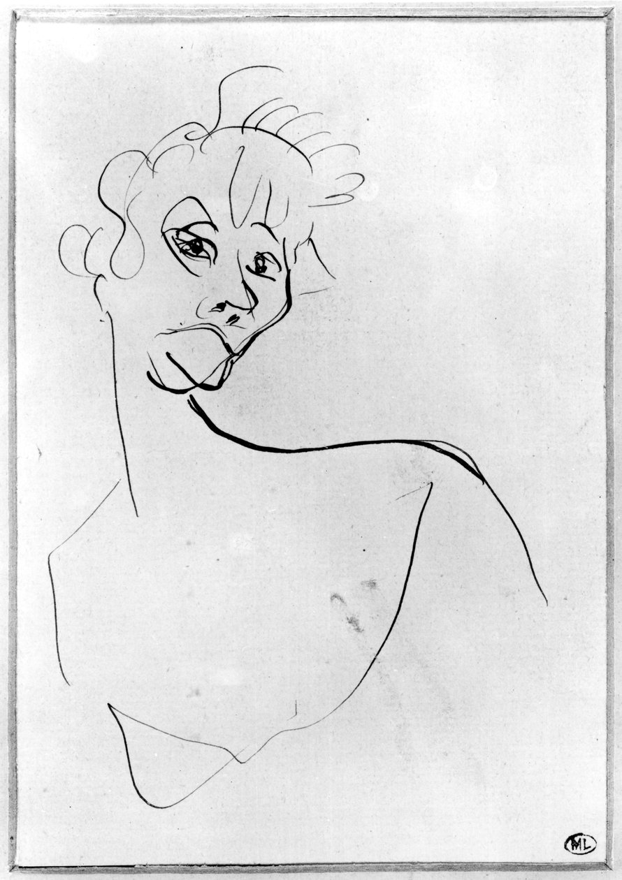 Yvette Guilbert (1867-1944) 1894 tekijältä Henri de Toulouse Lautrec