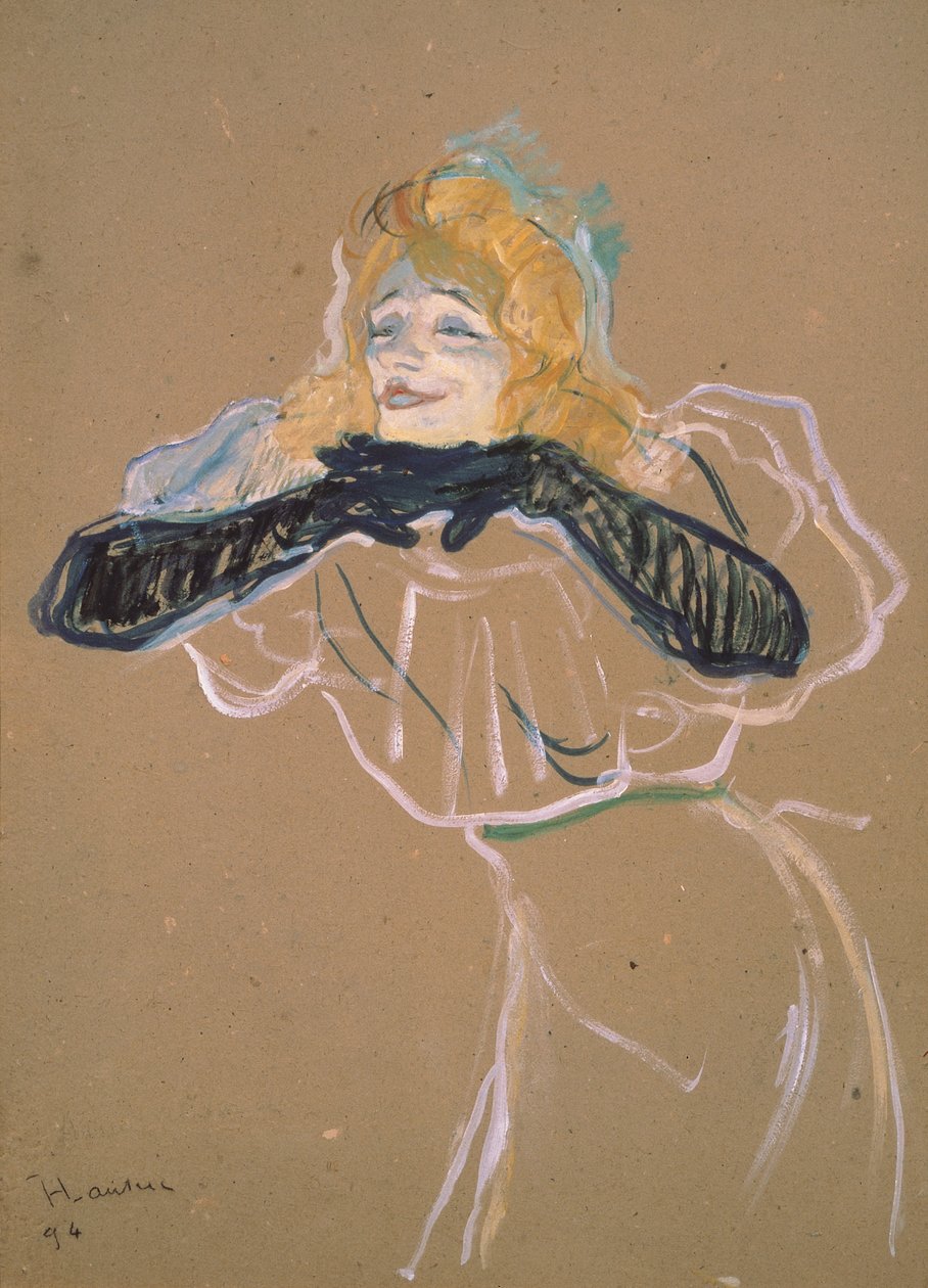 Yvette Guilbert (1867-1944) laulaa 