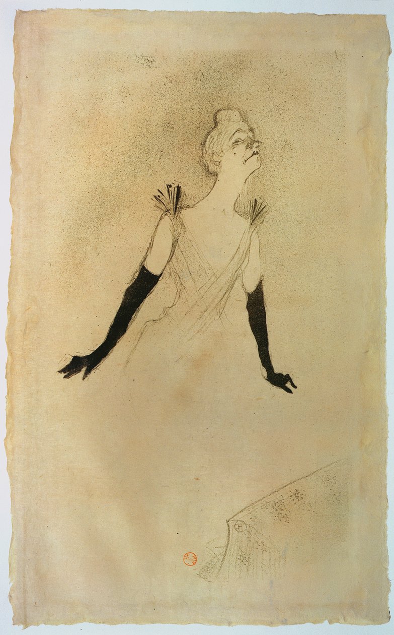 Yvette Guilbert, 1894 tekijältä Henri de Toulouse Lautrec