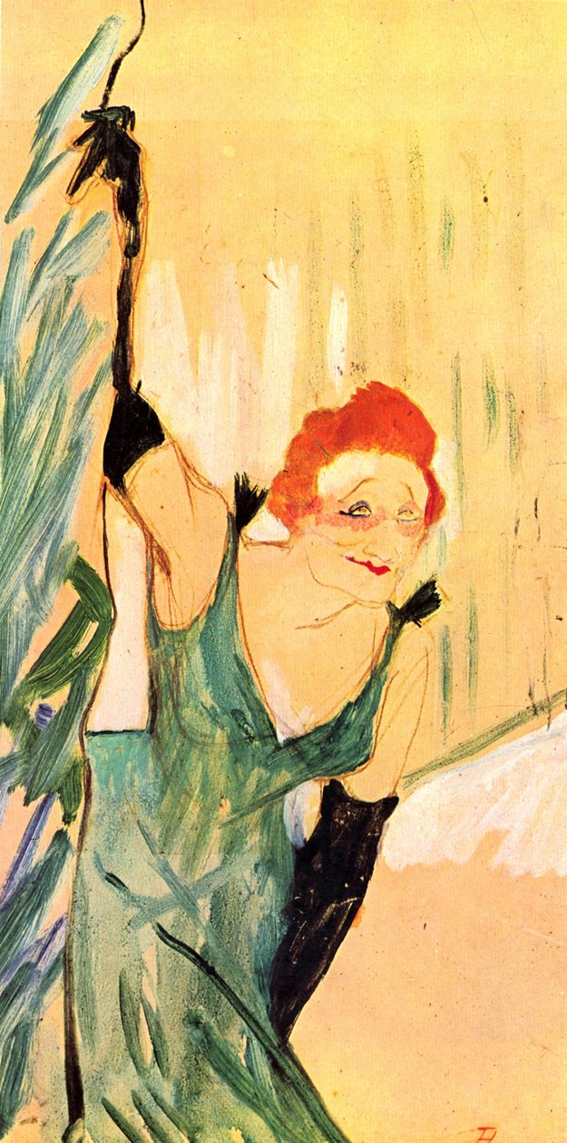 Yvette Guilbert grüßt das Publikum tekijältä Henri de Toulouse Lautrec