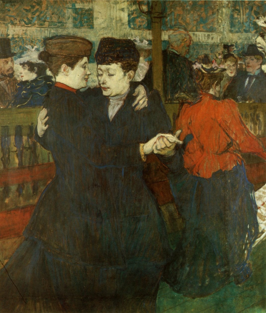 Zwei tanzende Frauen tekijältä Henri de Toulouse Lautrec