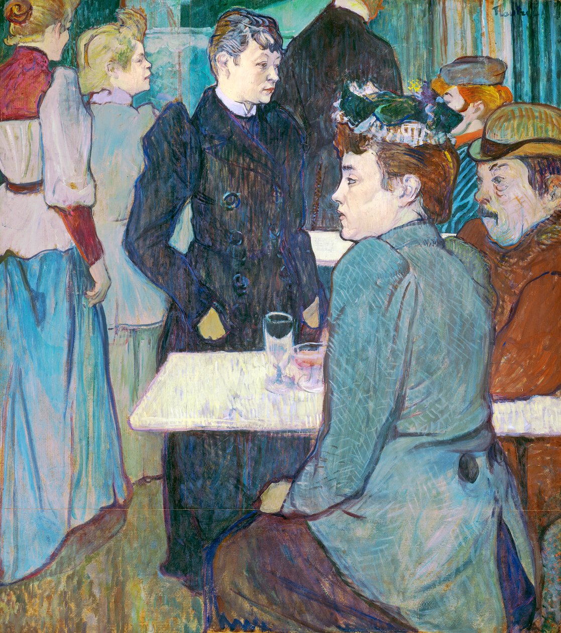 Moulin de la Galetten kulma, 1892 (öljy pahville) tekijältä Henri de Toulouse Lautrec