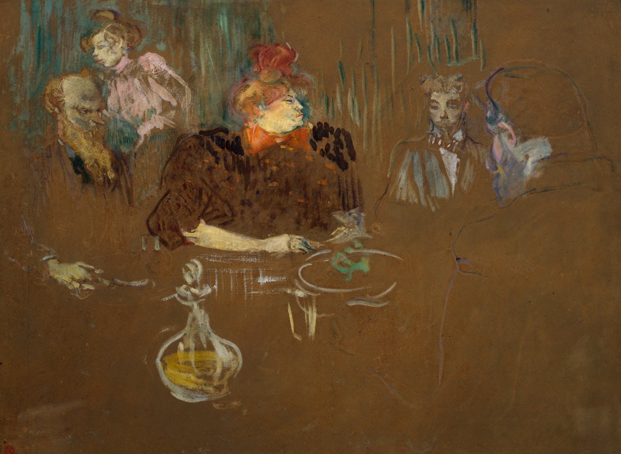Monsieur ja Madame Natansonin pöydässä, 1898 tekijältä Henri de Toulouse Lautrec