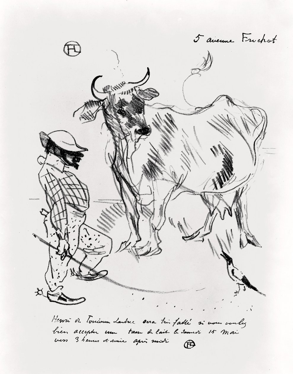 Kutsu kupilliseen maitoa, 1897 tekijältä Henri de Toulouse Lautrec