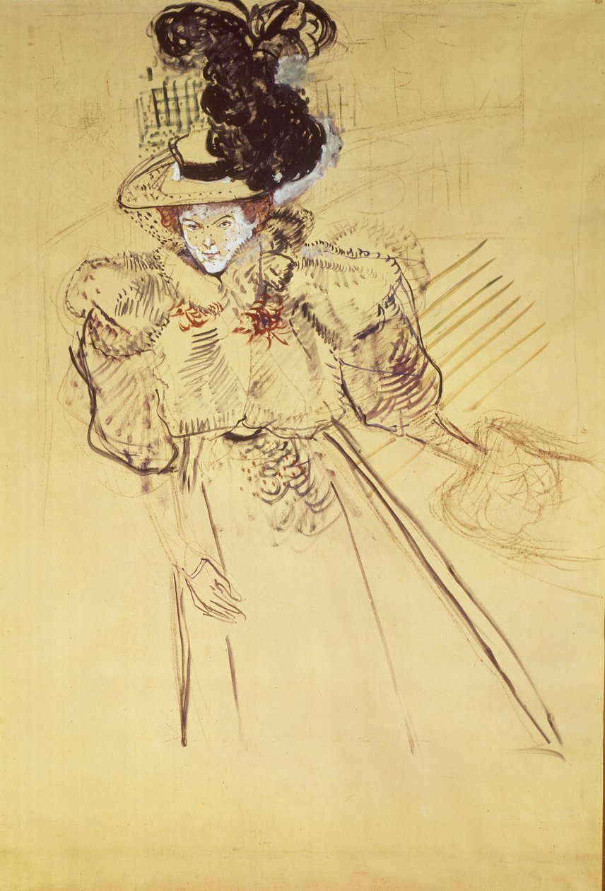 La Revue Blanche, 1895 (öljy kortille) tekijältä Henri de Toulouse Lautrec