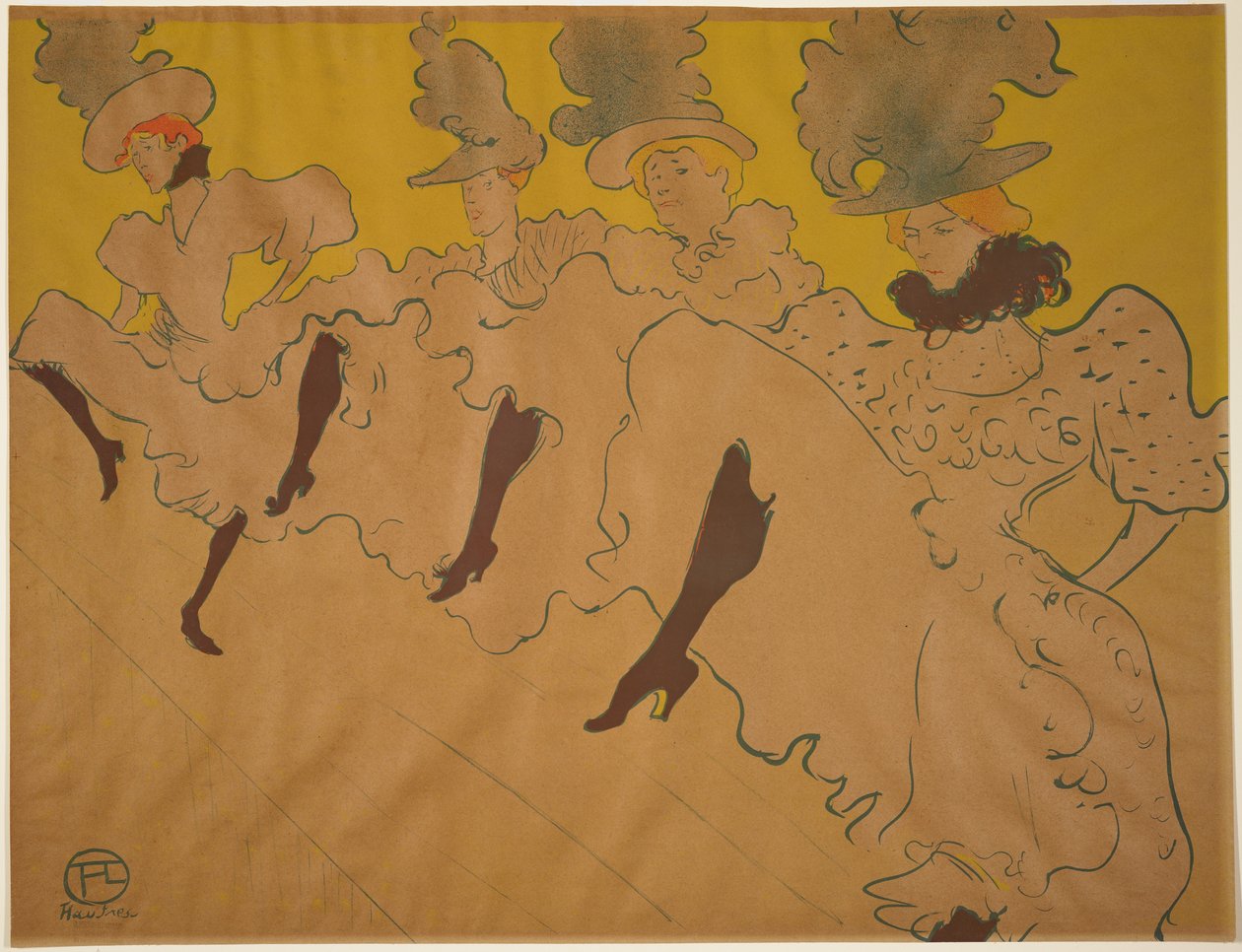 Mademoiselle Eglantines Troupe, 1896 tekijältä Henri de Toulouse Lautrec