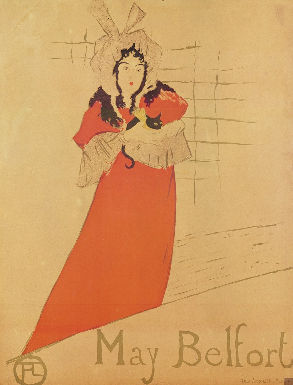 May Belfort (juliste), 1895 (värilitografia) tekijältä Henri de Toulouse Lautrec