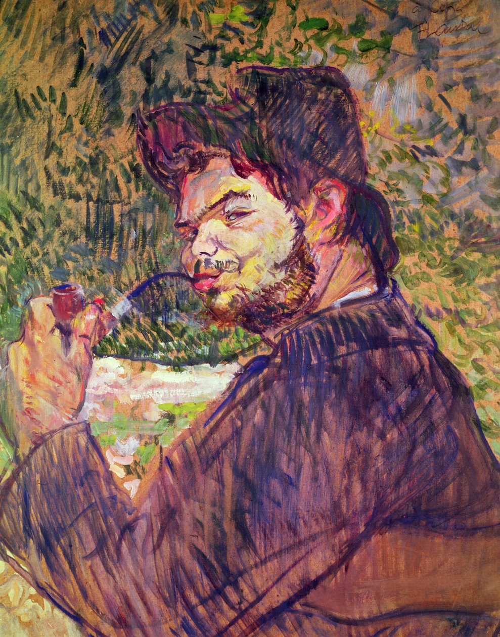 Muotokuva Cipa Godebskista, 1896 (öljy kartongille) tekijältä Henri de Toulouse Lautrec