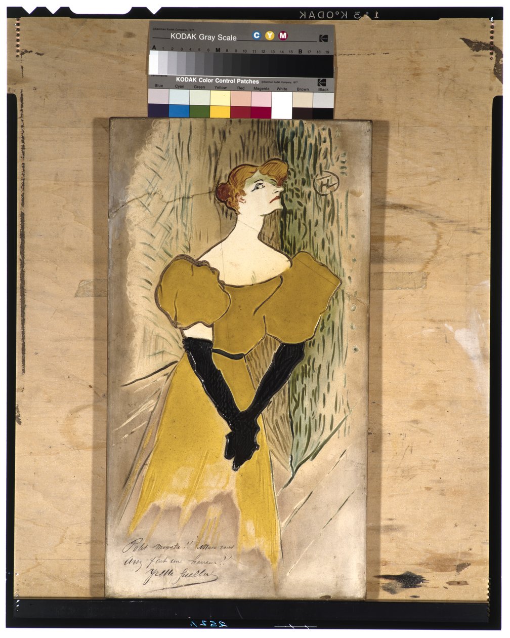 Yvette Guilbert, 1895 (keraaminen) tekijältä Henri de Toulouse Lautrec