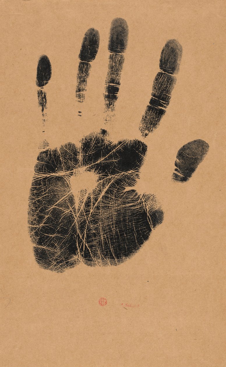 Die linke Hand des Künstlers tekijältä Henri-Charles Guérard