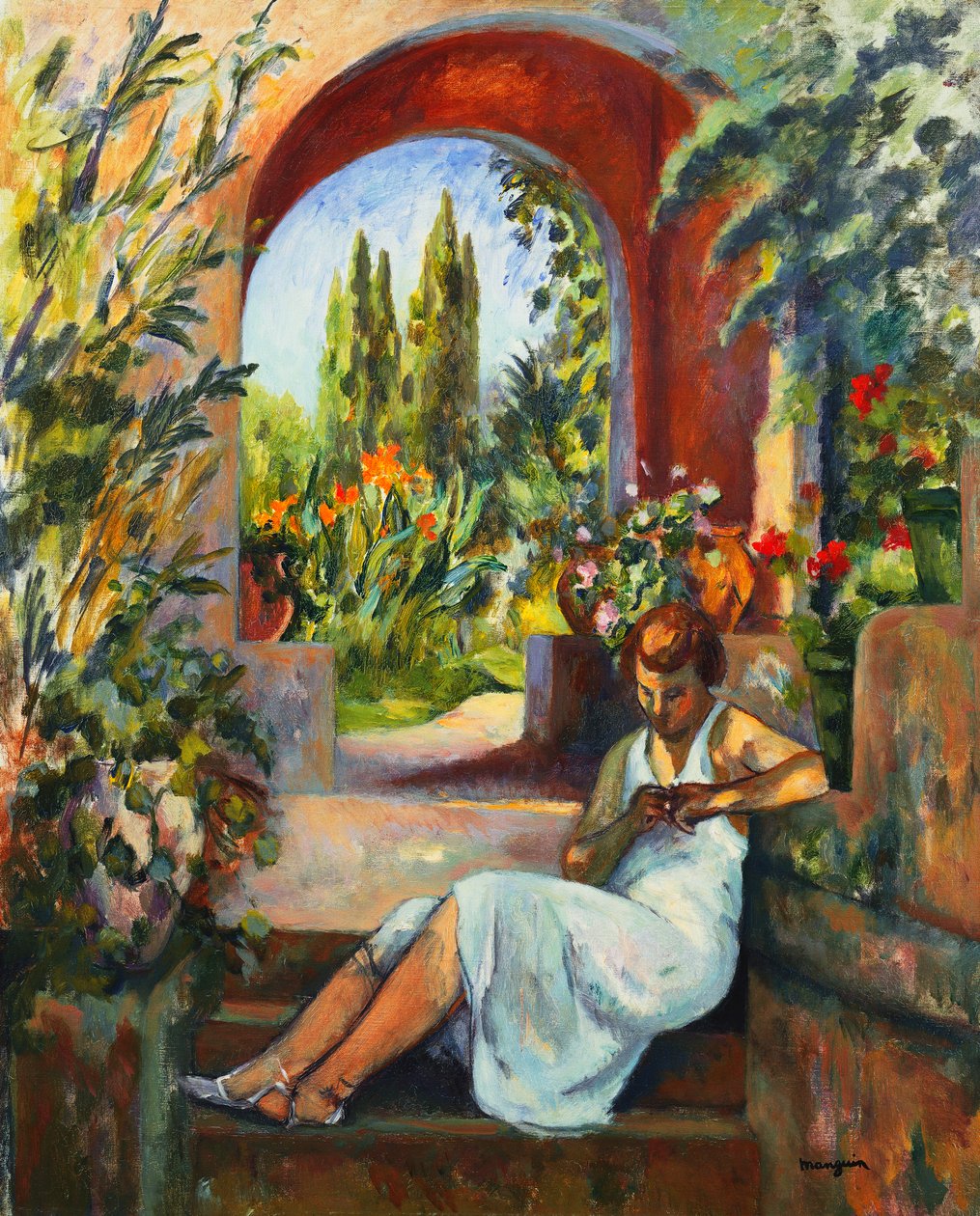 Figura sob o arco; Figura Sous la Voutefinlandês tekijältä Henri Charles Manguin