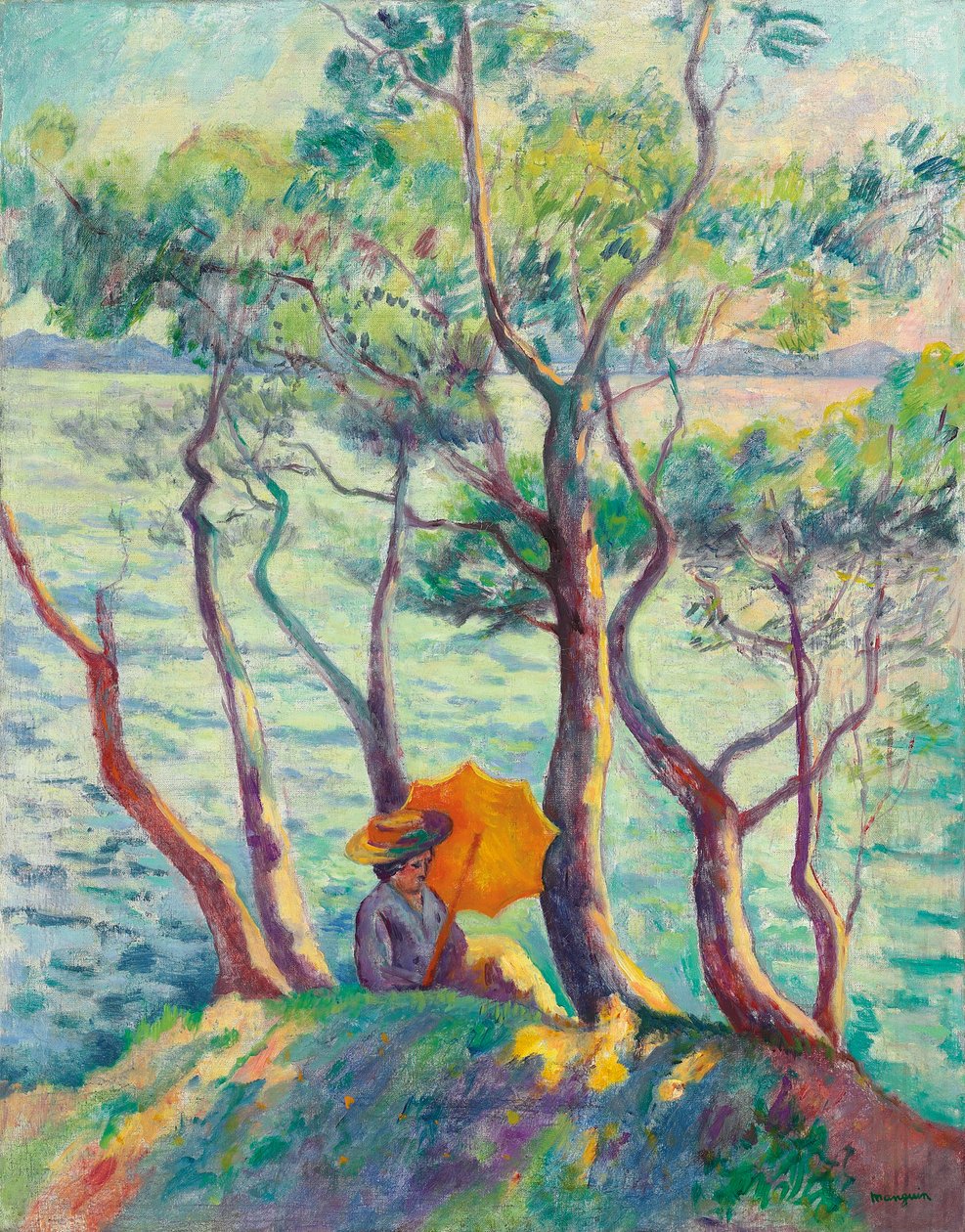 Jeanne päivänvarjossa, Cavaliere tekijältä Henri Charles Manguin