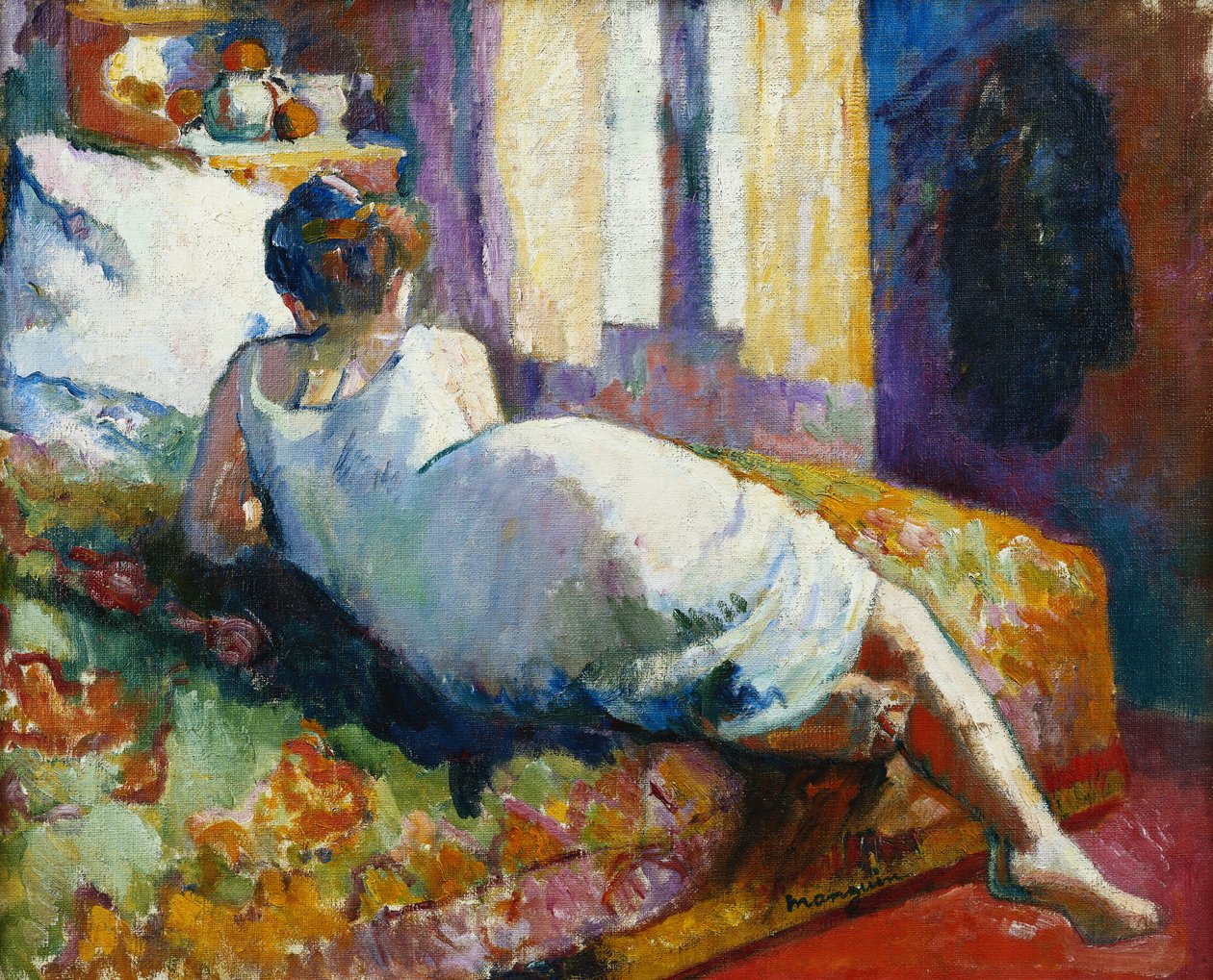 Jeanne paidassa tekijältä Henri Charles Manguin