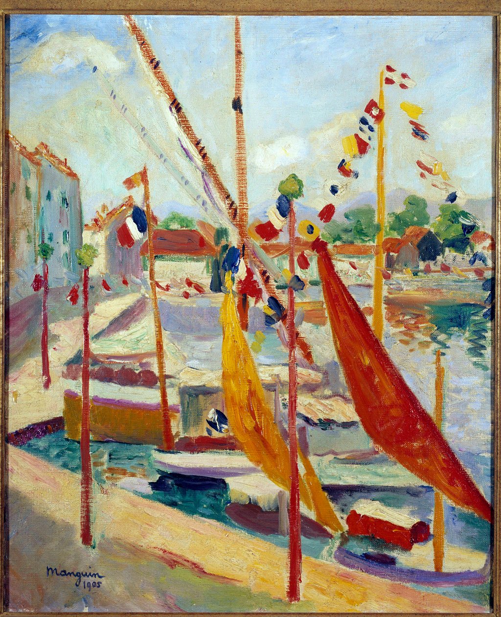 14. heinäkuuta Henri Manguinin (1874-1949) Saint Tropezin maalaus 1905 Yksityinen kokoelma tekijältä Henri Charles Manguin