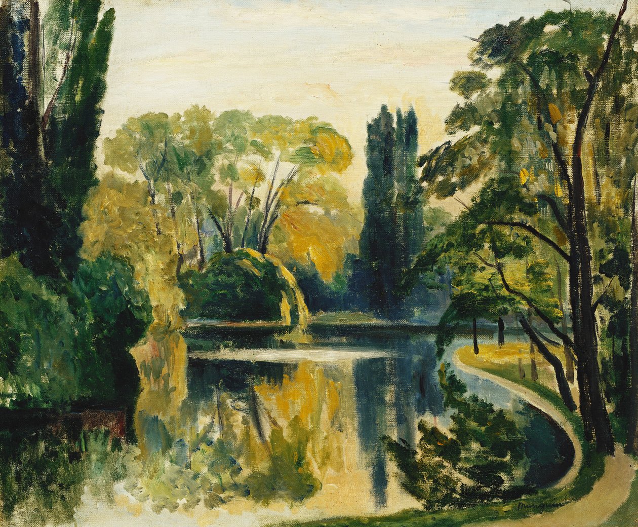 Saint-James-järvi, Bois de Boulogne tekijältä Henri Charles Manguin