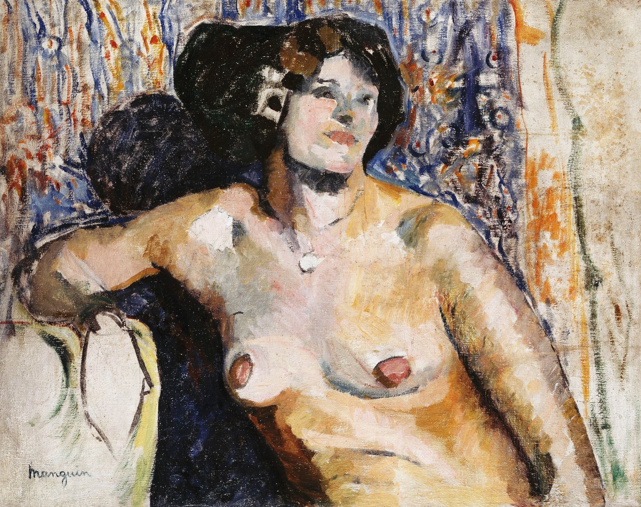 Alaston istuminen; Nu Assis tekijältä Henri Charles Manguin