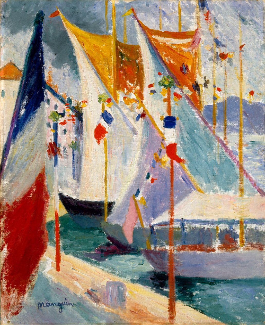 Saint-Tropezin satama tekijältä Henri Charles Manguin