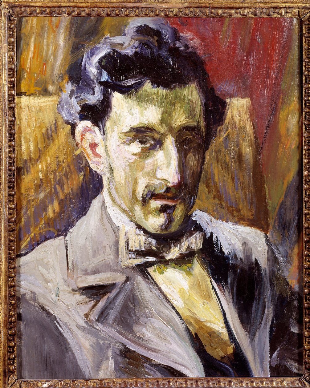 Muotokuva säveltäjä Maurice Ravelista (1875-1937) Henri Manguinin (1874-1949) maalaus 1903 Su. 0,43x034 m Pariisi, kansallisen nykytaiteen museo tekijältä Henri Charles Manguin
