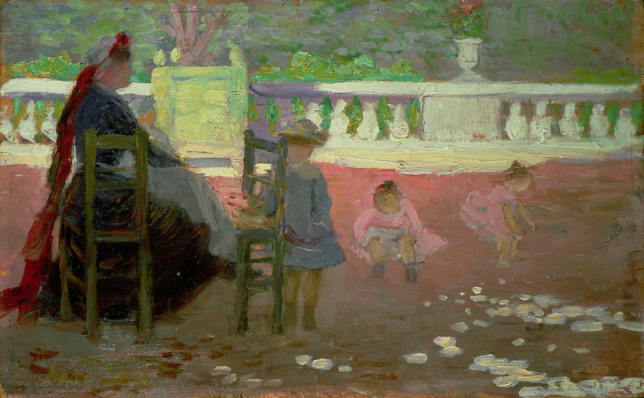 Luxemburgin puutarhassa tekijältä Henri Edmond Cross