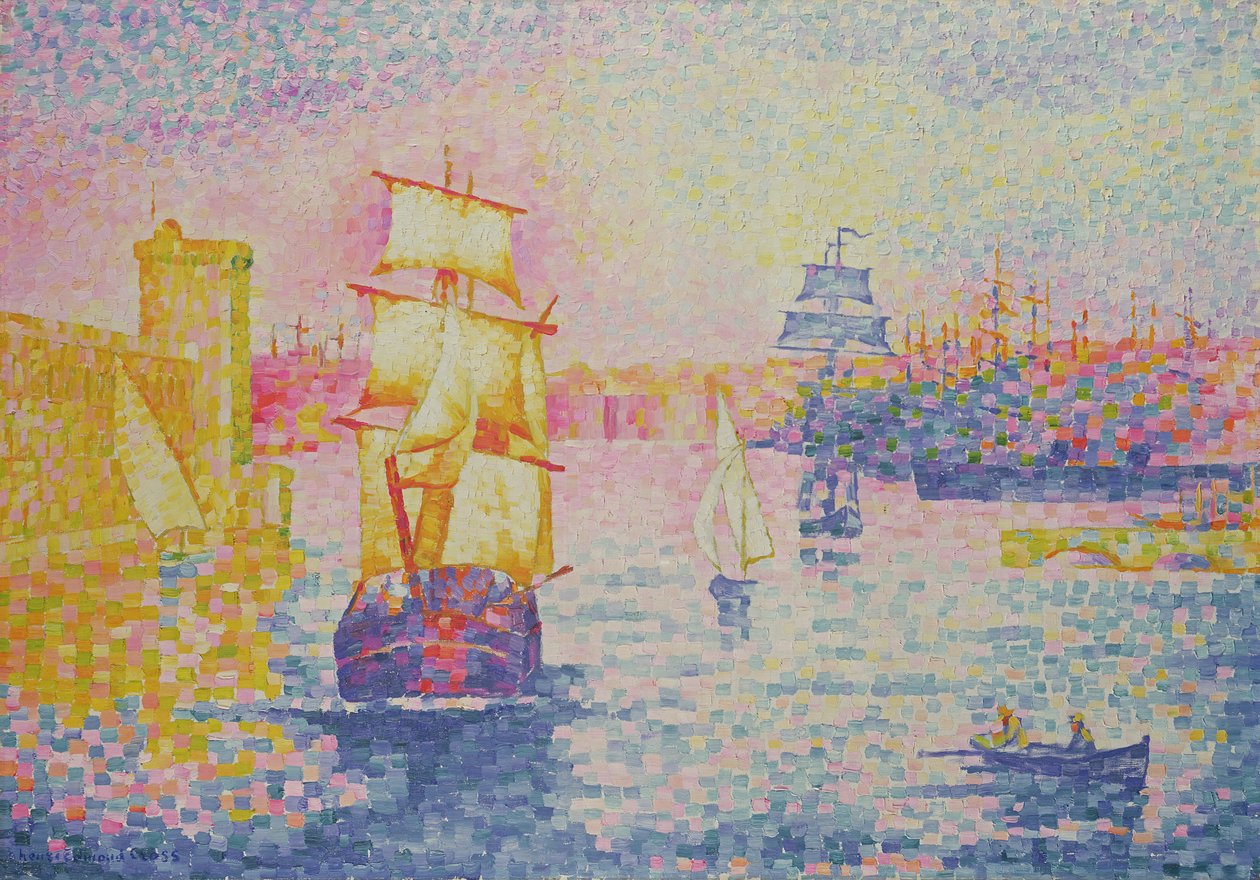 Marseillen satama, noin 1909 tekijältä Henri Edmond Cross