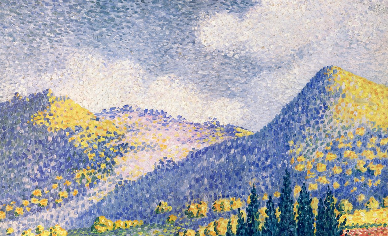 Vuoristoinen maisema tekijältä Henri Edmond Cross