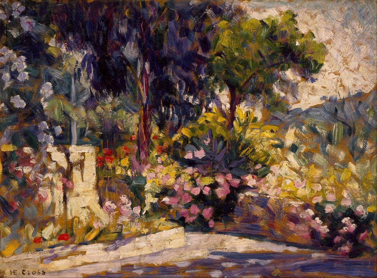 Kukkainen terassi tekijältä Henri-Edmond Cross