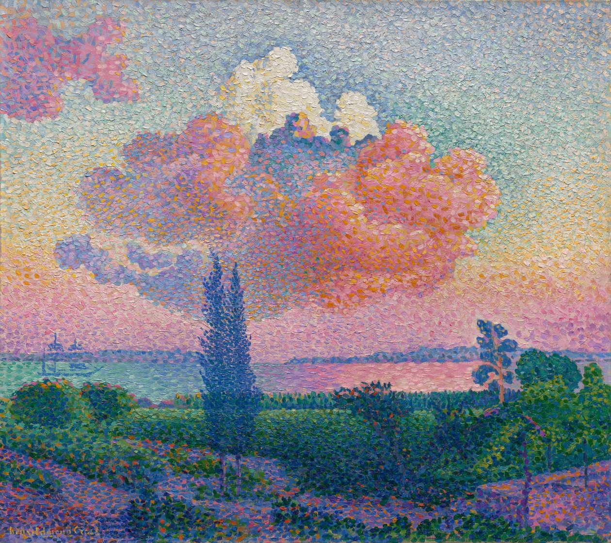 Vaaleanpunainen pilvi tekijältä Henri-Edmond Cross