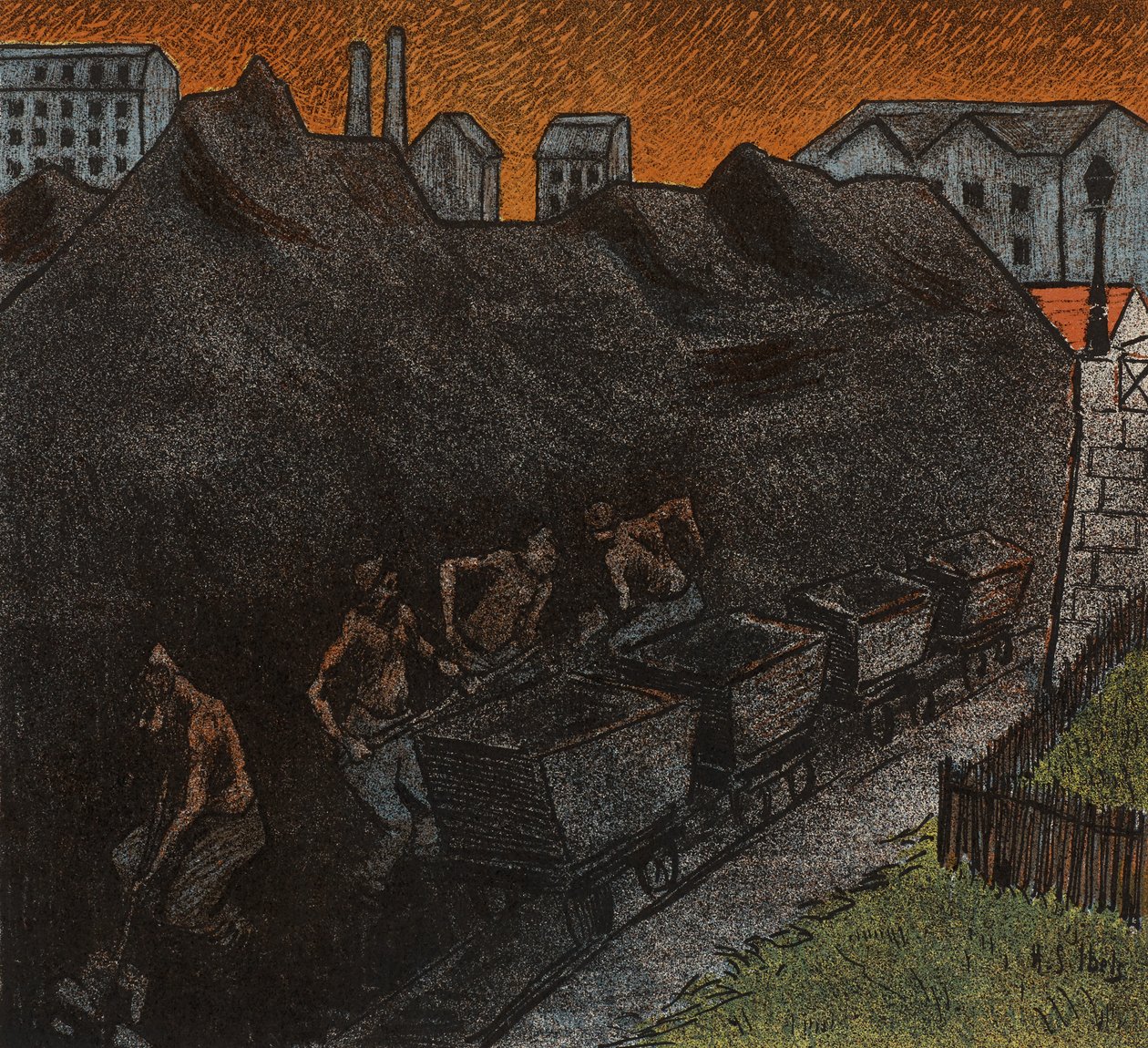 Vapaa teatteri: Les Tisserands, 1892 tekijältä Henri Gabriel Ibels