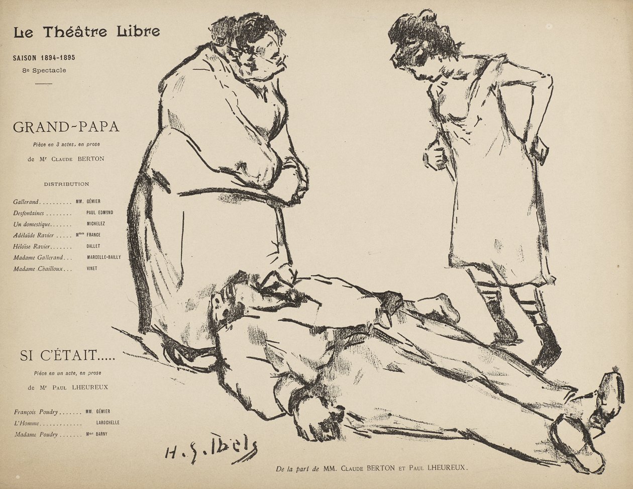 Ohjelma Théâtre Libren tuotantoon Grand Papa ja Si l