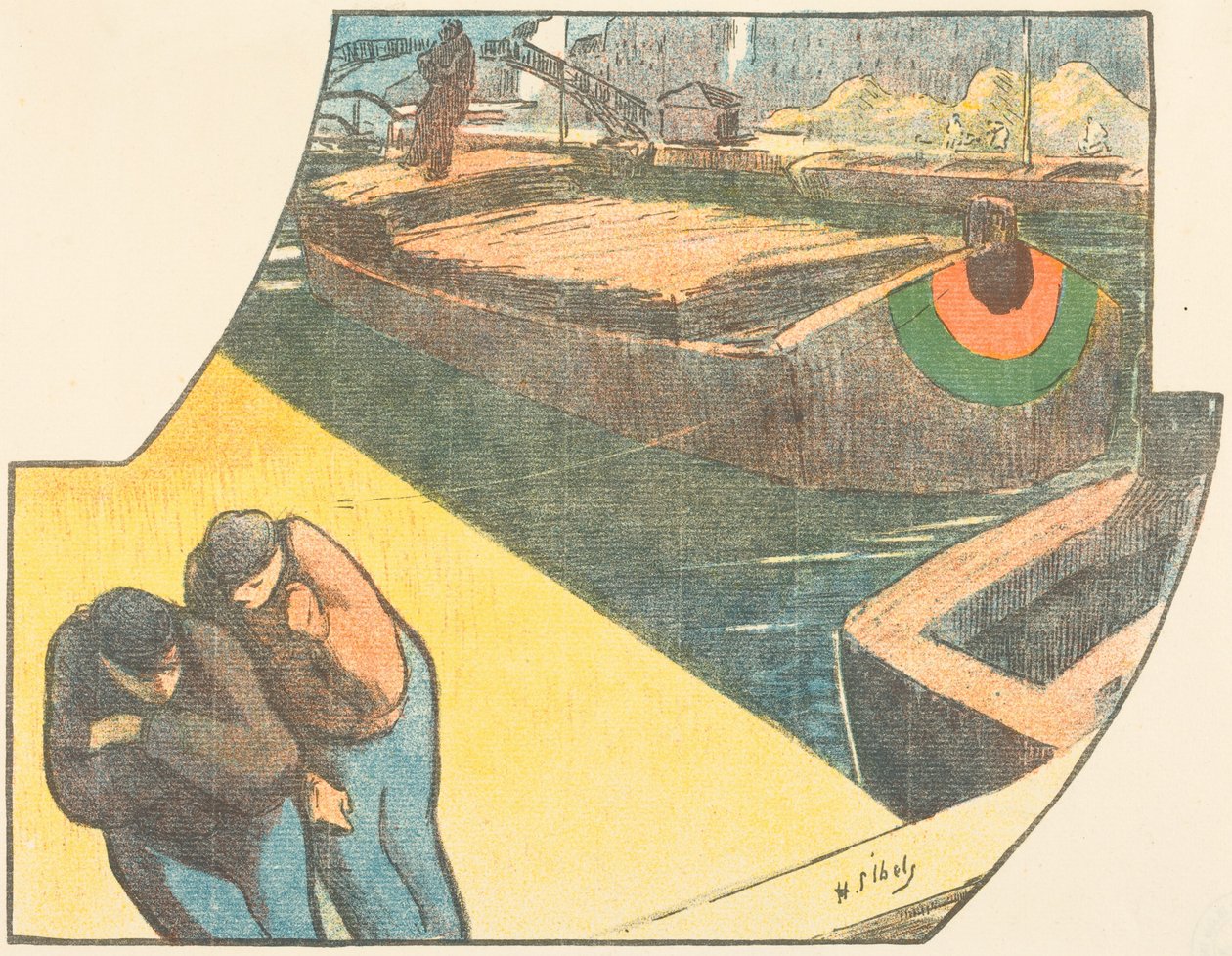 Theaterprogramm für "Boubouroche" und "Valet de coeur (Pikbube)" tekijältä Henri-Gabriel Ibels