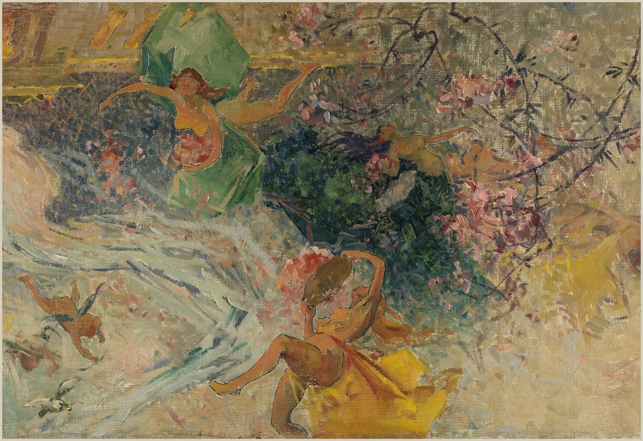 Aubervilliersin kaupungintalon luonnos: Allegoria (kylätalon katto): Allegoria (kylätalon katto) tekijältä Henri Gaston Darien