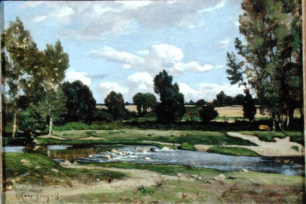 The River (öljy kankaalle) tekijältä Henri Joseph Harpignies