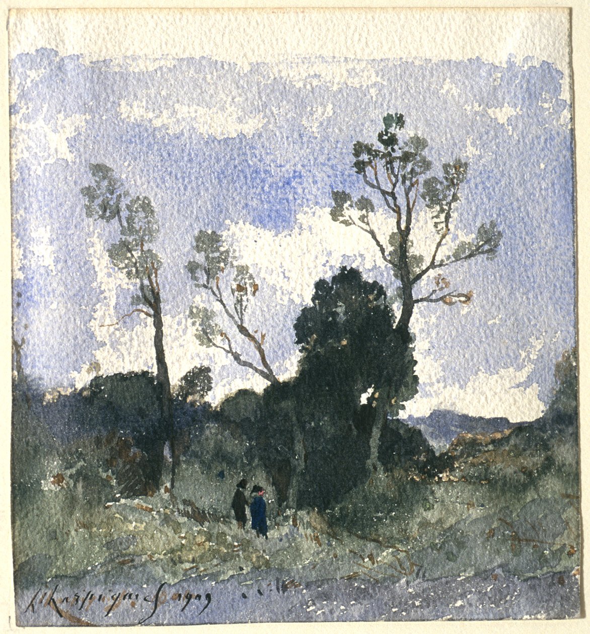 Metsäinen maisema tekijältä Henri-Joseph Harpignies