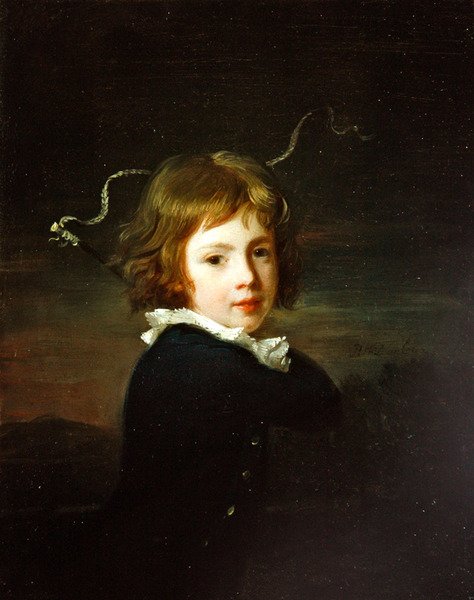 Nuoren pojan muotokuva, jonka uskotaan olevan Lord Wood (öljy kankaalle). tekijältä Henri Pierre Danloux