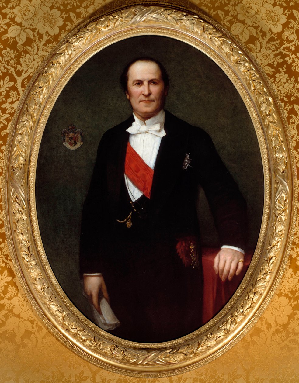Paroni Eugene-Georges Haussmannin muotokuva, Pariisin prefet (1809-1891)” Hän oli toisen imperiumin alaisen Pariisin kaupungin suurten kunnostustöiden alullepanija. Henri Lehmannin maalaus (Karl Ernest (Ernst) Rudolf Heinrich Salem dit) (1814-1882) tekijältä Henri Lehmann