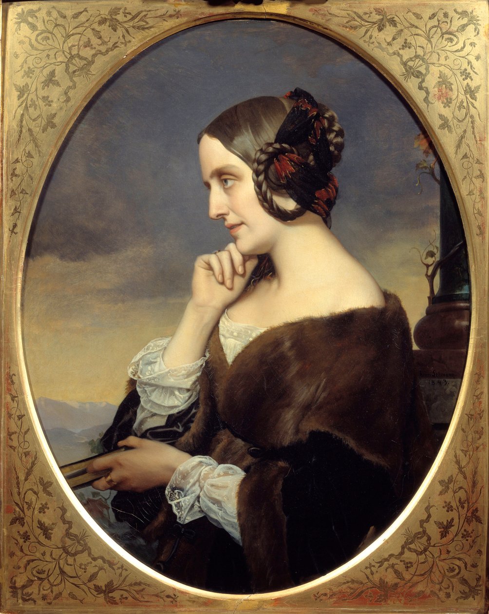 Muotokuva Marie de Flavignysta (1805-1876) kreivitär d