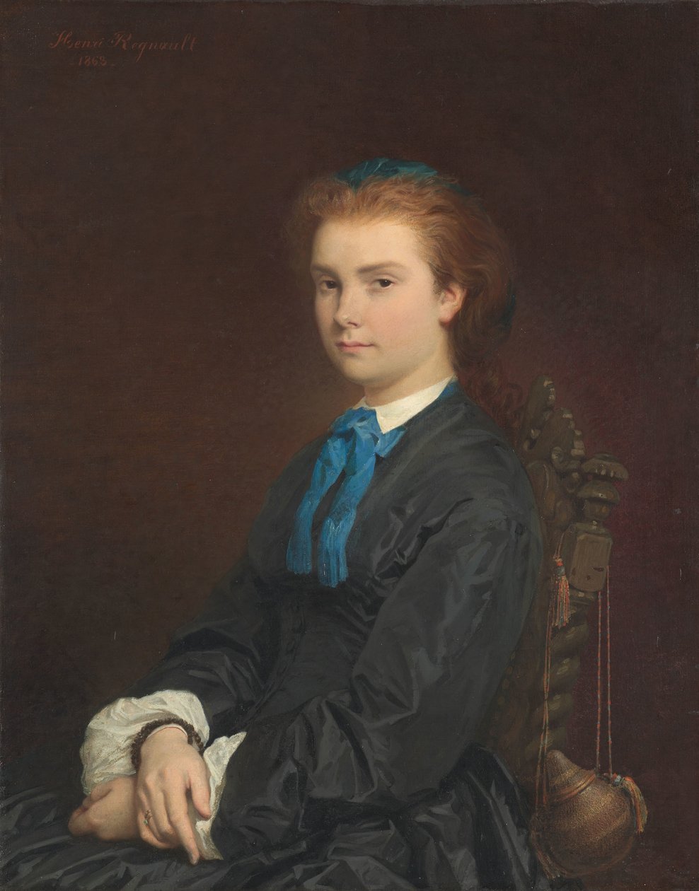 Nuoren naisen muotokuva, 1863 tekijältä Henri Alexandre Georges Regnault