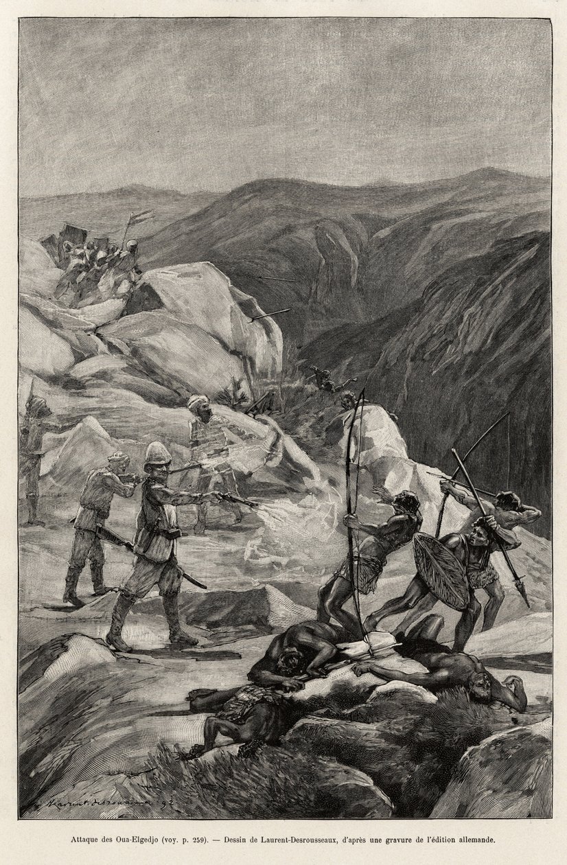 Oua-Elgedjon hyökkäys. Laurent Desrousseaux