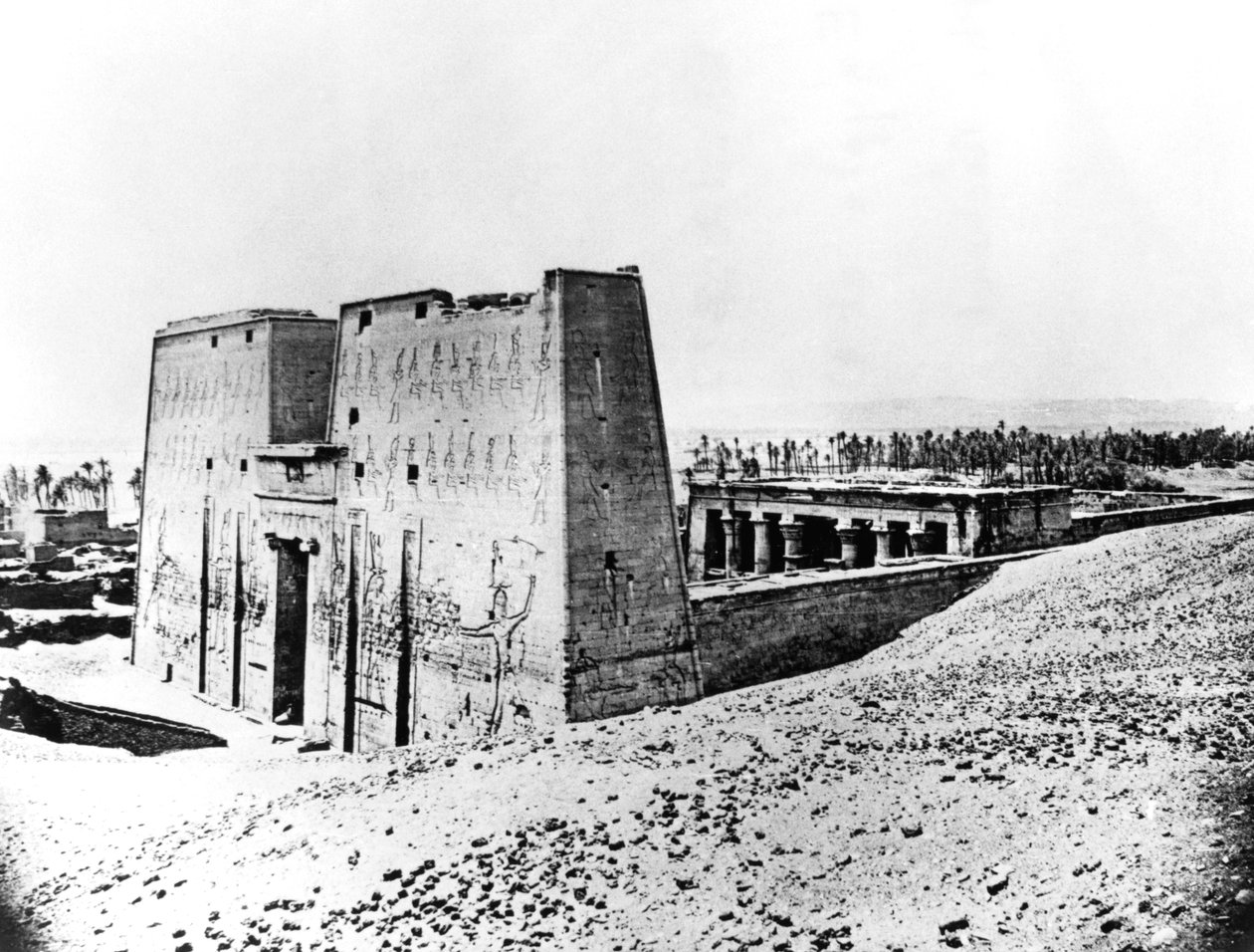 Edfu, Nubia, Egypti, 1887 tekijältä Georges Henri Bechard
