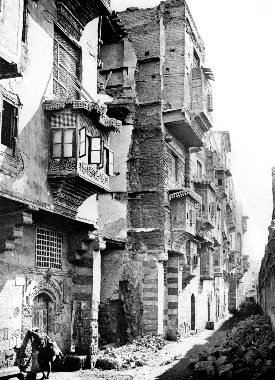 Street, Nubia, Egypti, 1887 tekijältä Georges Henri Bechard