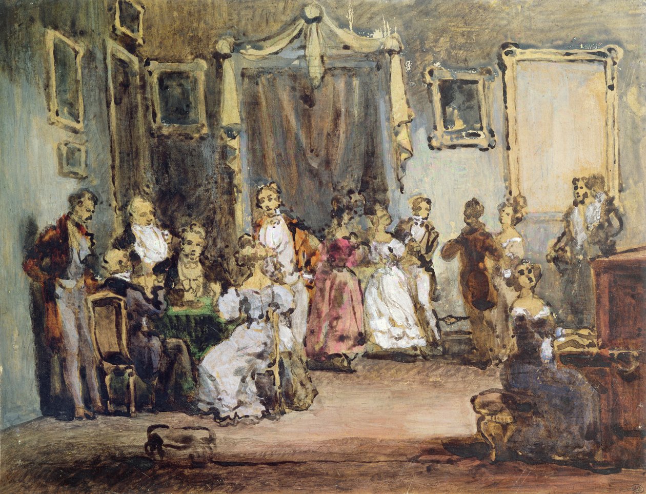 Ilta Madame X:n talossa tekijältä Henri Bonaventure Monnier