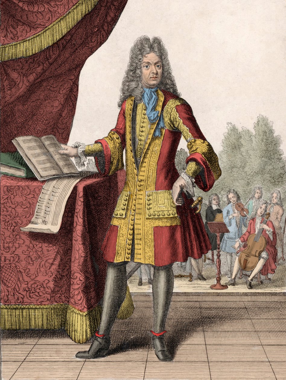 Jean-Baptiste Lullyn (1632-1687) muotokuva tekijältä Henri Bonnart