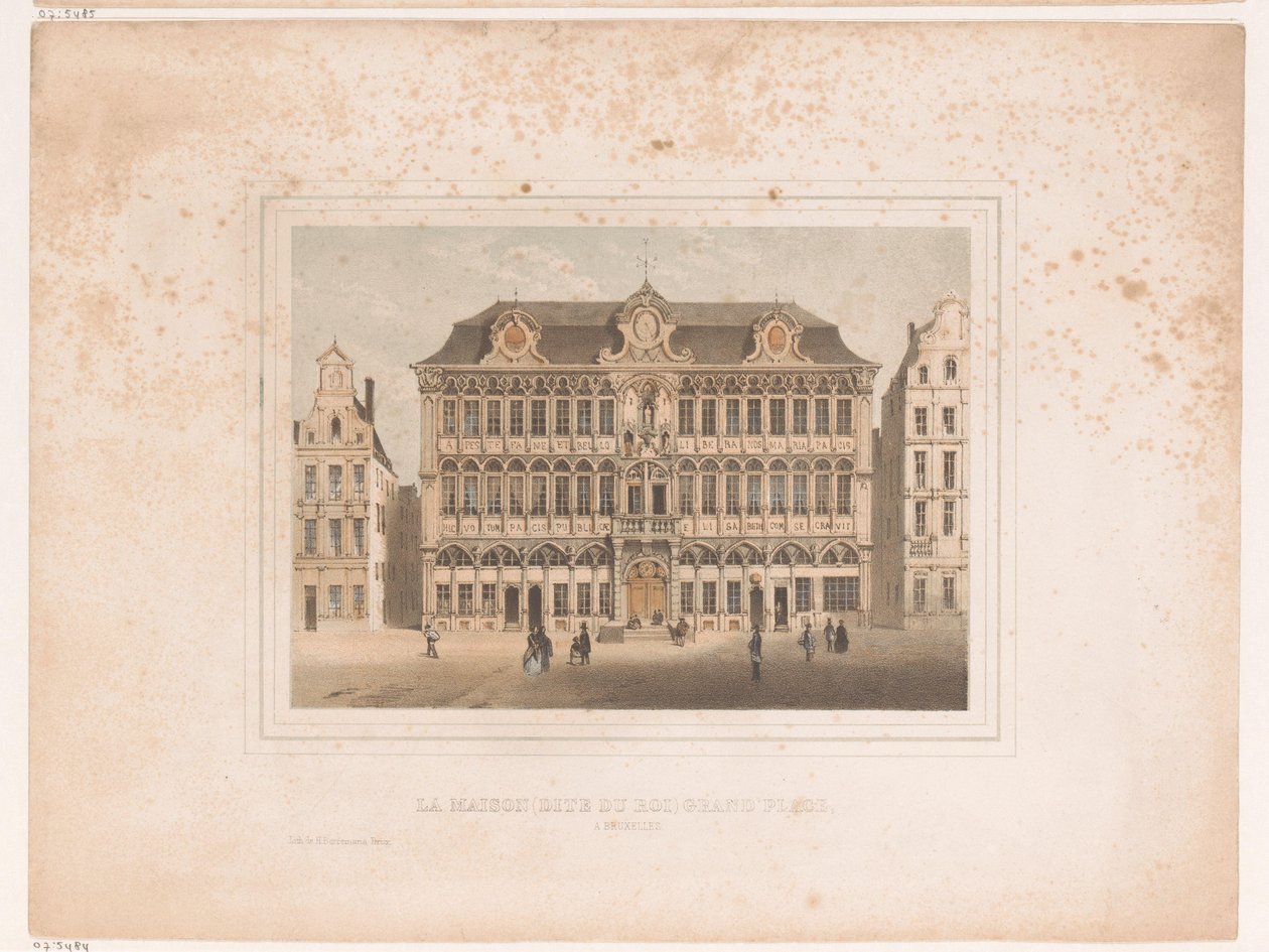 Gezicht op Maison Grand Place te Brussel Talo (tunnetaan nimellä kuninkaan) Grand