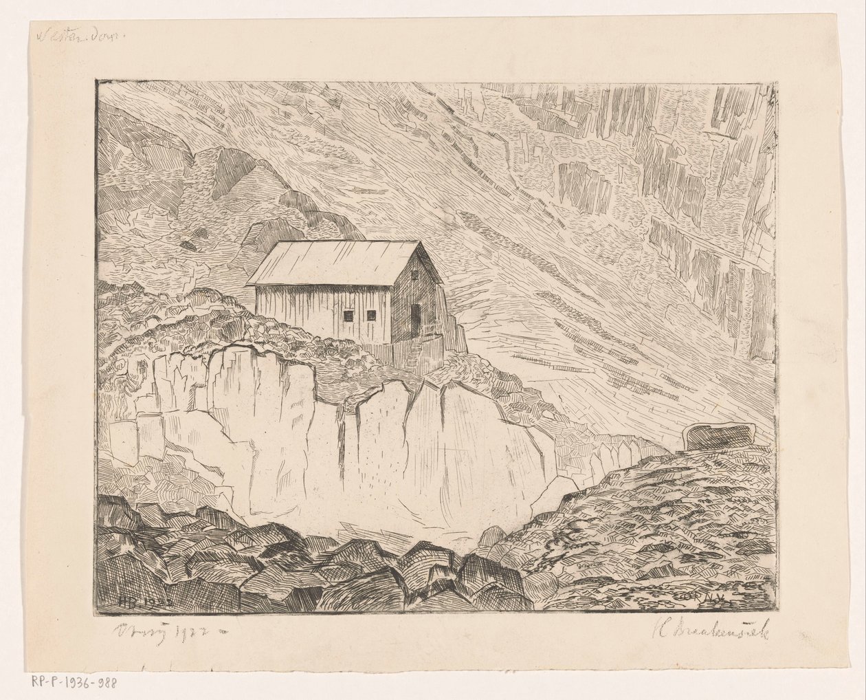 Talo vuorella tekijältä Henri Braakensiek (signed by artist)