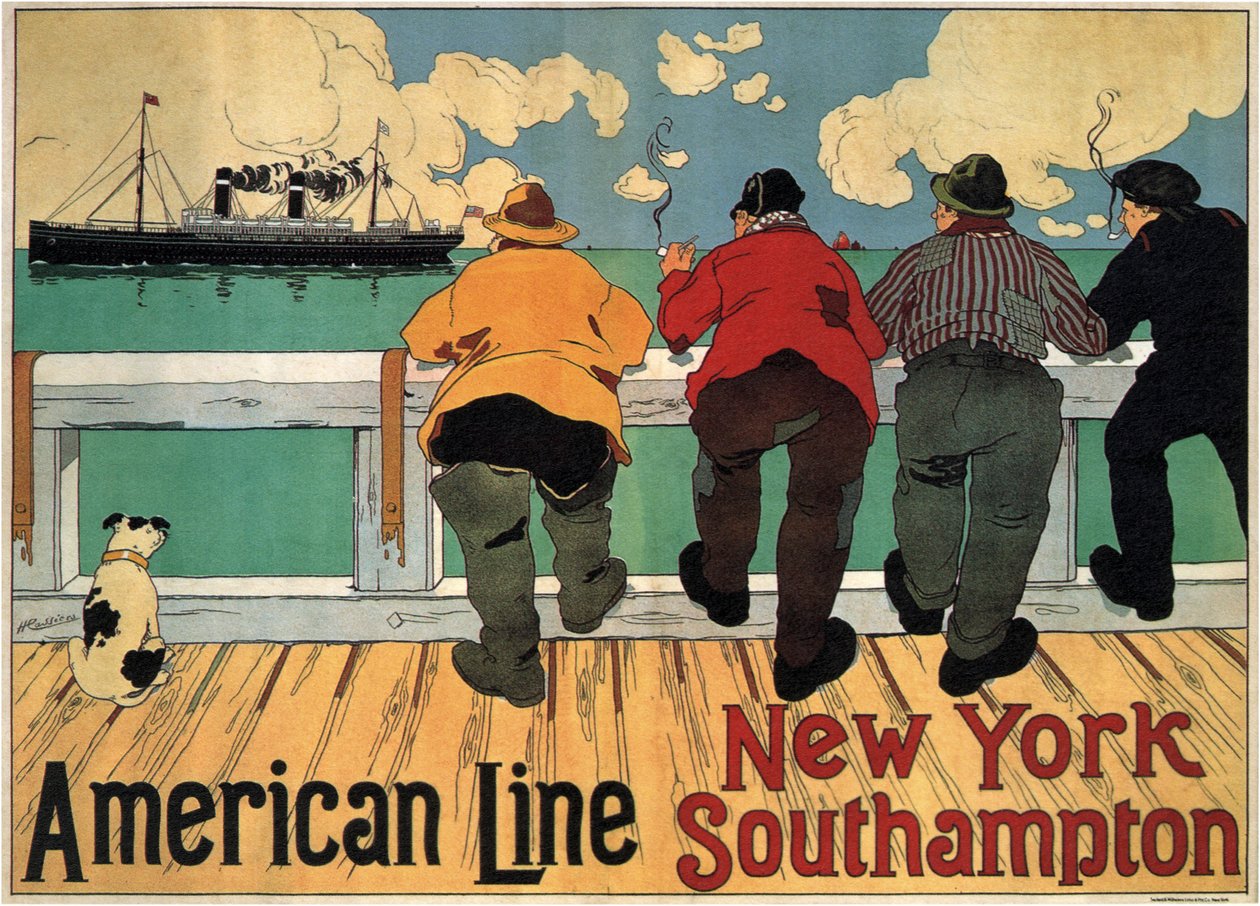 American Line, 1900 tekijältä Henri Cassiers