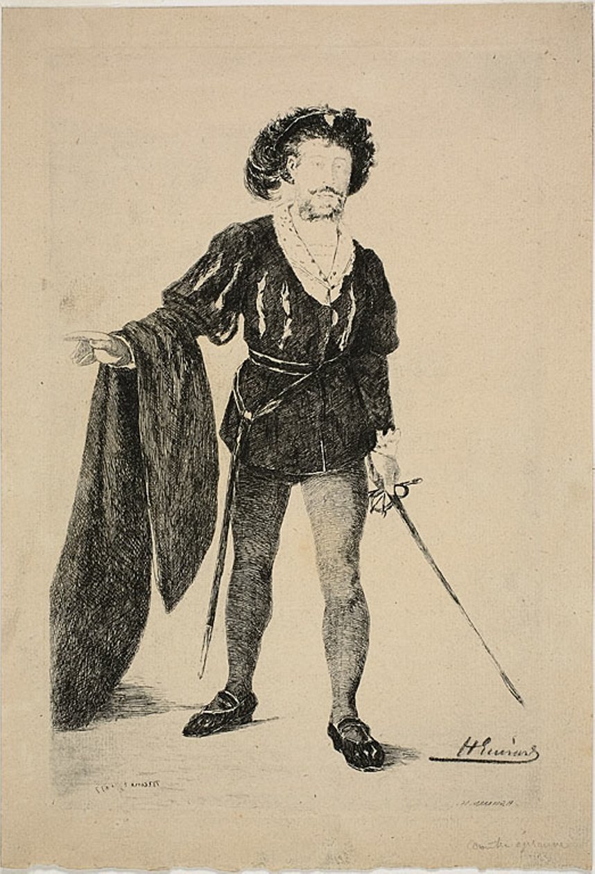 Faure Hamletin roolissa tekijältä Henri Charles Guérard