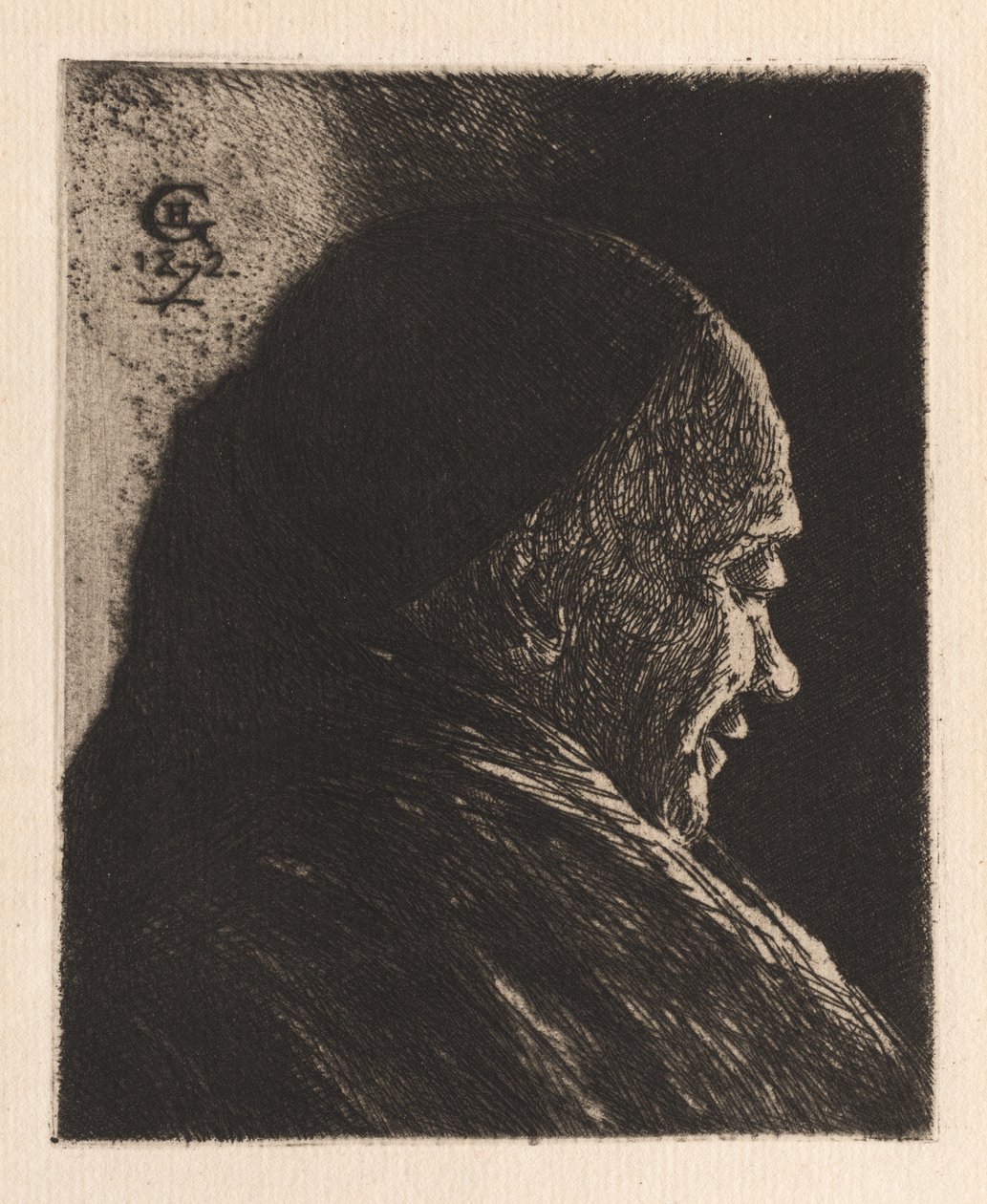 Vanhan miehen pää tekijältä Henri Charles Guérard